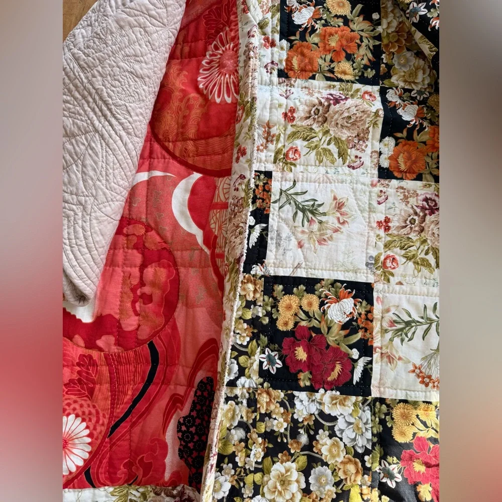 Floral Patchwork Quilted coat - Picture 6 of 8